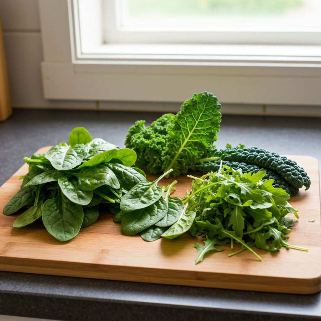 Leafy green vegetables